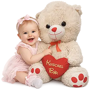 Cute White Love Bear