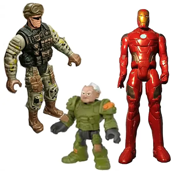 Branded men action figures toys pack of 3