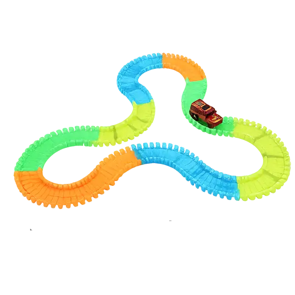 120 pcs Magic Tracks Glow In The Dark Track without car