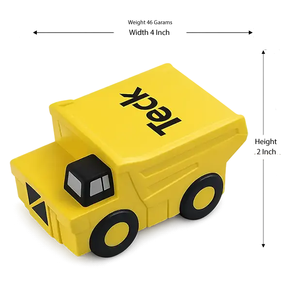 Toy Stress Reliever Yellow Cartoon Truck