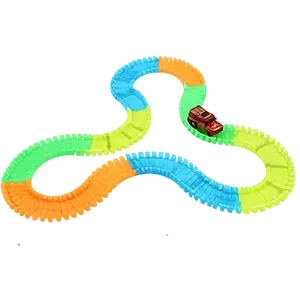 120 pcs Magic Tracks Glow In The Dark Track without car