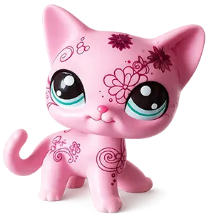 Littlest Pet Shop LPS Authentic Jumbo Deco Pet Shorthair Cat