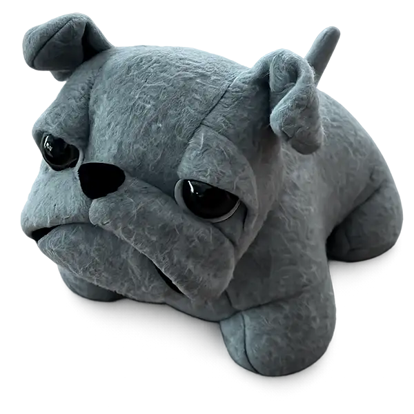 Door Stop Dog Grey Door Buffer Floor Door Stop Animal Figure Cloth - 1KG - Heavy Window Stop Home Decor Decoration Decorative Stop Door Bag