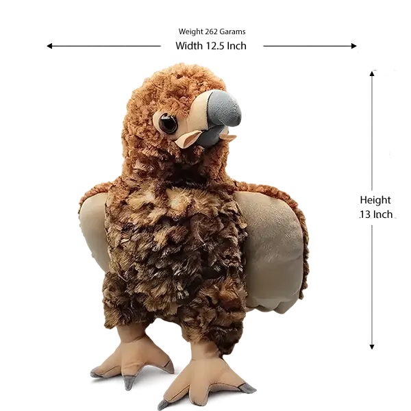 Wild Republic Red Tailed Hawk Brown Stuffed Bird Animal Plush Soft Nice