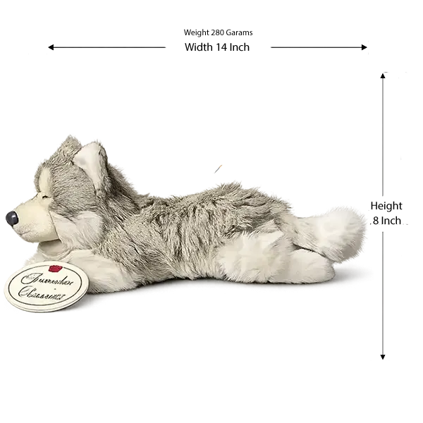 Russ Berrie Yomiko Classic Grey Wolf Stuffed Animal
