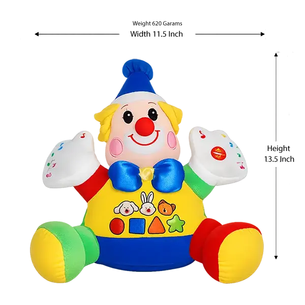 Branded Multi Color Clown Stuff Toy