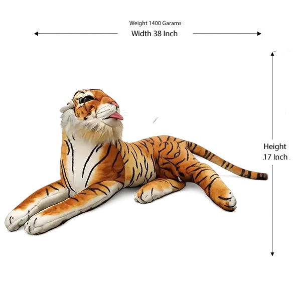 Tiger Stuffed Toys For Kids Boys and Girls and Adults - Stuff Plush Toy Small / Large size Birthday and Party Gift