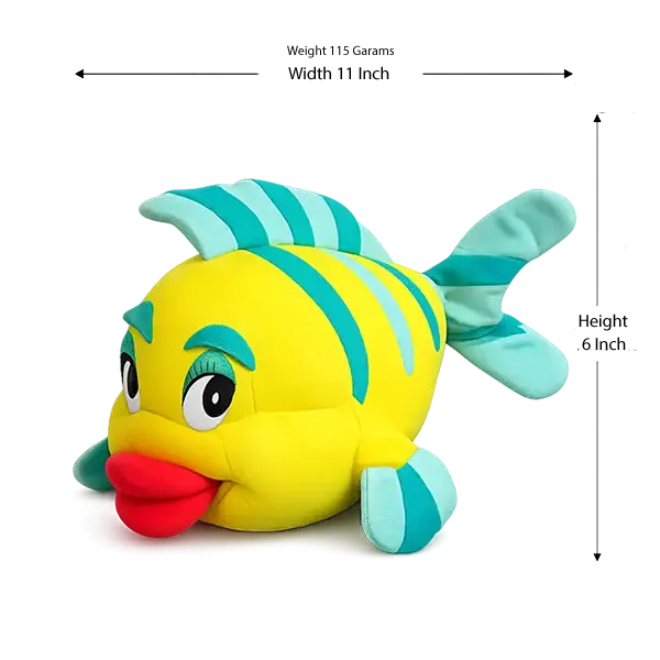 My Little Mermaid Flounder Girl Fish Plush Toy