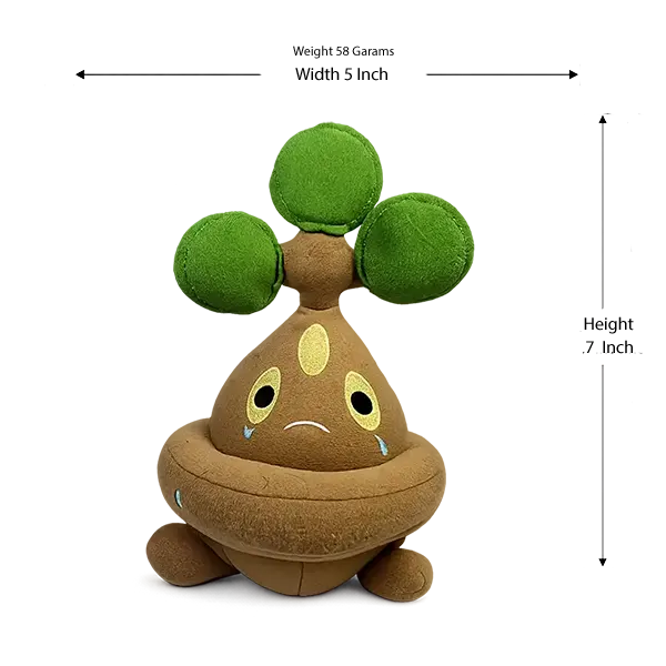 Pokemon Center Original Bonsly Sitting Cuties Plush