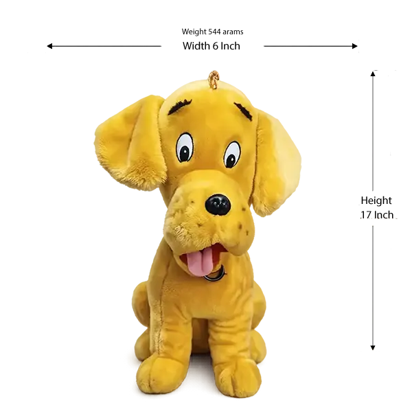 Vintage Yellow Plush Dog | Classic 1980s Stuffed Animal Dog Lover Gift, Plushie Keepsake, Classic Toy Co