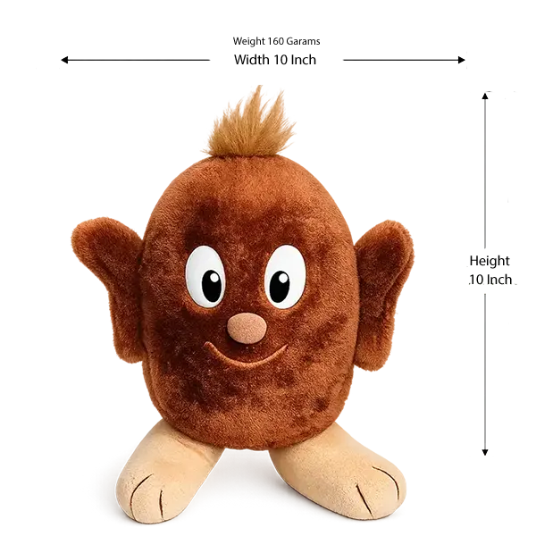 TCM Tchibo Brown Coffee BeanCuddly Toy / Plush Toy