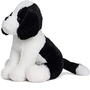 Branded plush dog for kids