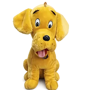 Vintage Yellow Plush Dog | Classic 1980s Stuffed Animal Dog Lover Gift, Plushie Keepsake, Classic Toy Co
