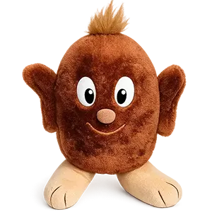 TCM Tchibo Brown Coffee BeanCuddly Toy / Plush Toy