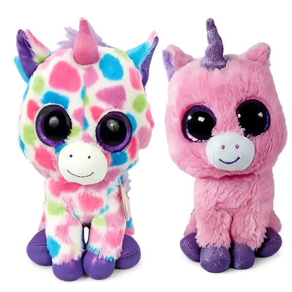 Ty Beanie Boos Pink & Glittery Unicorn Plush Toy Stuffed Animal