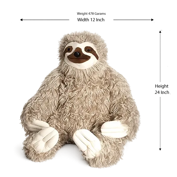 Wild Republic Jumbo Sloth Plush, Giant Stuffed Animal
