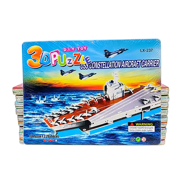 3D DIY Puzzle Aircraft Carrier Assembling Model - European Style Villa