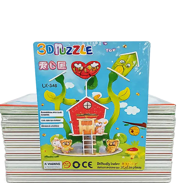 3D DIY Puzzle Double Hutt Assembling Model - European Style Villa