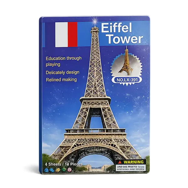3D DIY Puzzle Eiffel Tower Assembling Model