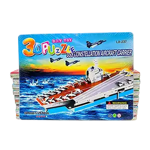 3D DIY Puzzle Aircraft Carrier Assembling Model - European Style Villa