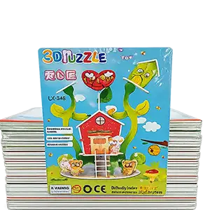 3D DIY Puzzle Double Hutt Assembling Model - European Style Villa
