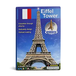 3D DIY Puzzle Eiffel Tower Assembling Model