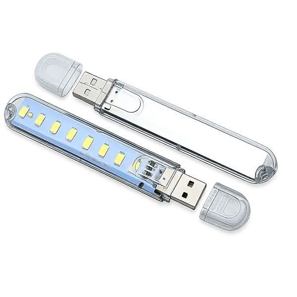 Mini USB 8 LEDs Emergency Night Light - LED Power Bank Light