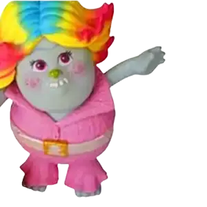 Trolls Bridget Burgen Lady Glitter Sparkles Toy Pink Girl