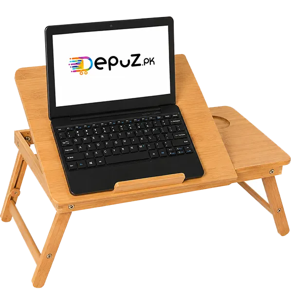 Multipurpose Foldable Adjustable Laptop Table Stand for Bed and Sofa With USB  Cooling Fan