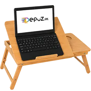 Multipurpose Foldable Adjustable Laptop Table Stand for Bed and Sofa With USB  Cooling Fan