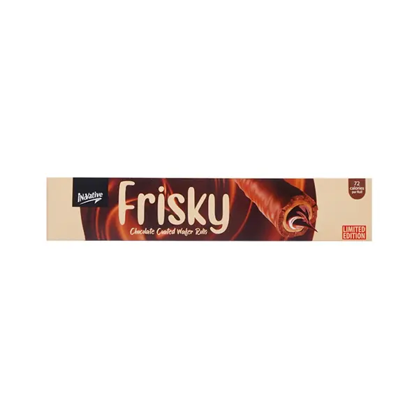 Innovative - Frisky Chocolate coated waffer rolls - Box