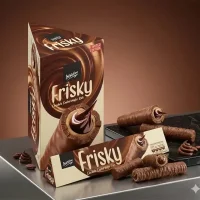 Innovative - Frisky Chocolate coated waffer rolls - Box
