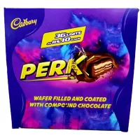 Cadbury Perk Chocolate Pack of 36 Pieces Crispy Wafer Milk Chocolate Snack for Sharing