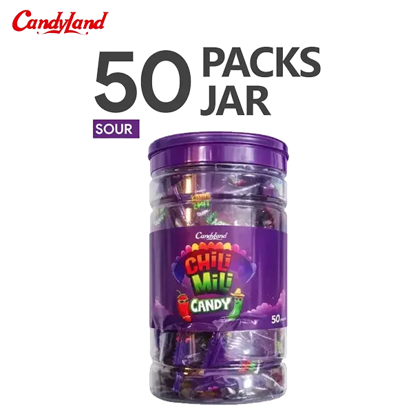 Candyland | Chilli Milli Candy – 50 Packs Jar