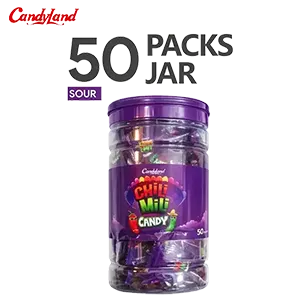 Candyland | Chilli Milli Candy – 50 Packs Jar