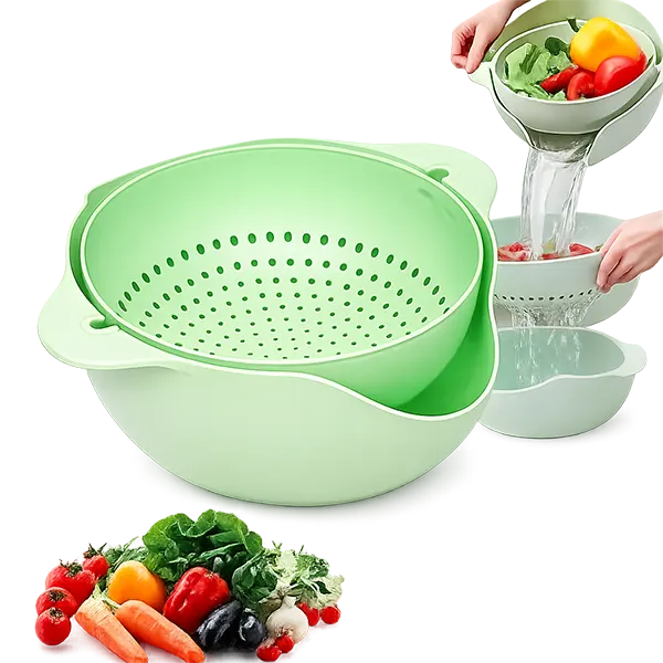 Multi Purpose Plastic Drain Basket kitchen Strainer Food