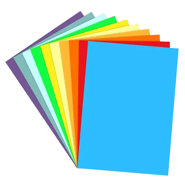 Mix color computer paper a4 size color paper printing paper