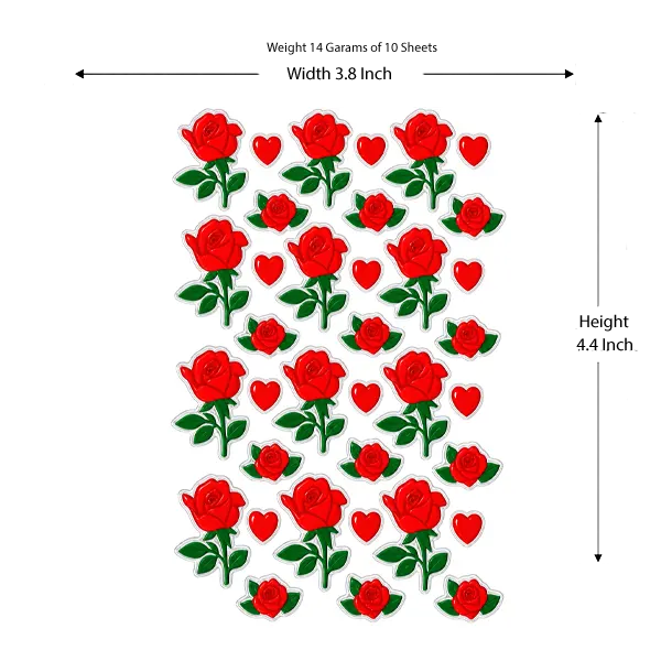 Pack of 10 Sheet Stickers for Kids with Different Varieties Pack Including Flowers, Animals, Barbies