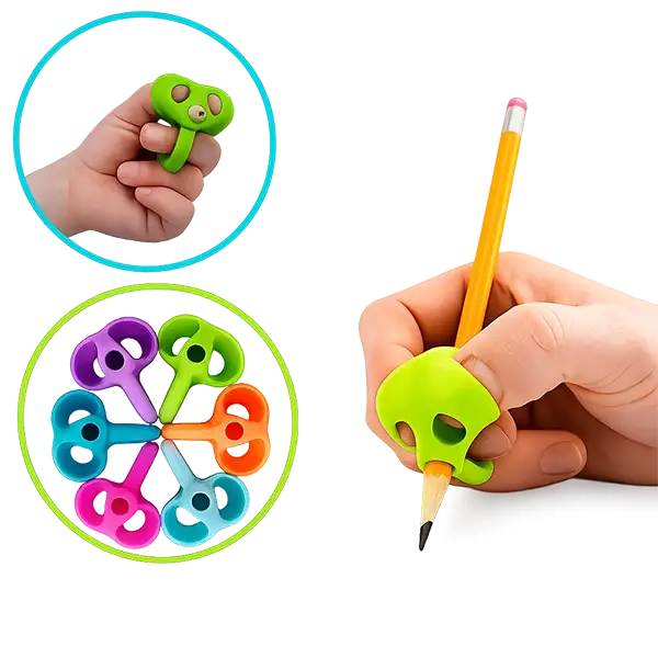 Pencil Grip Children Pencil Holder for Handwriting, Silicon Pen Pencil Writing Aid Grip, Posture Correction Training Tools