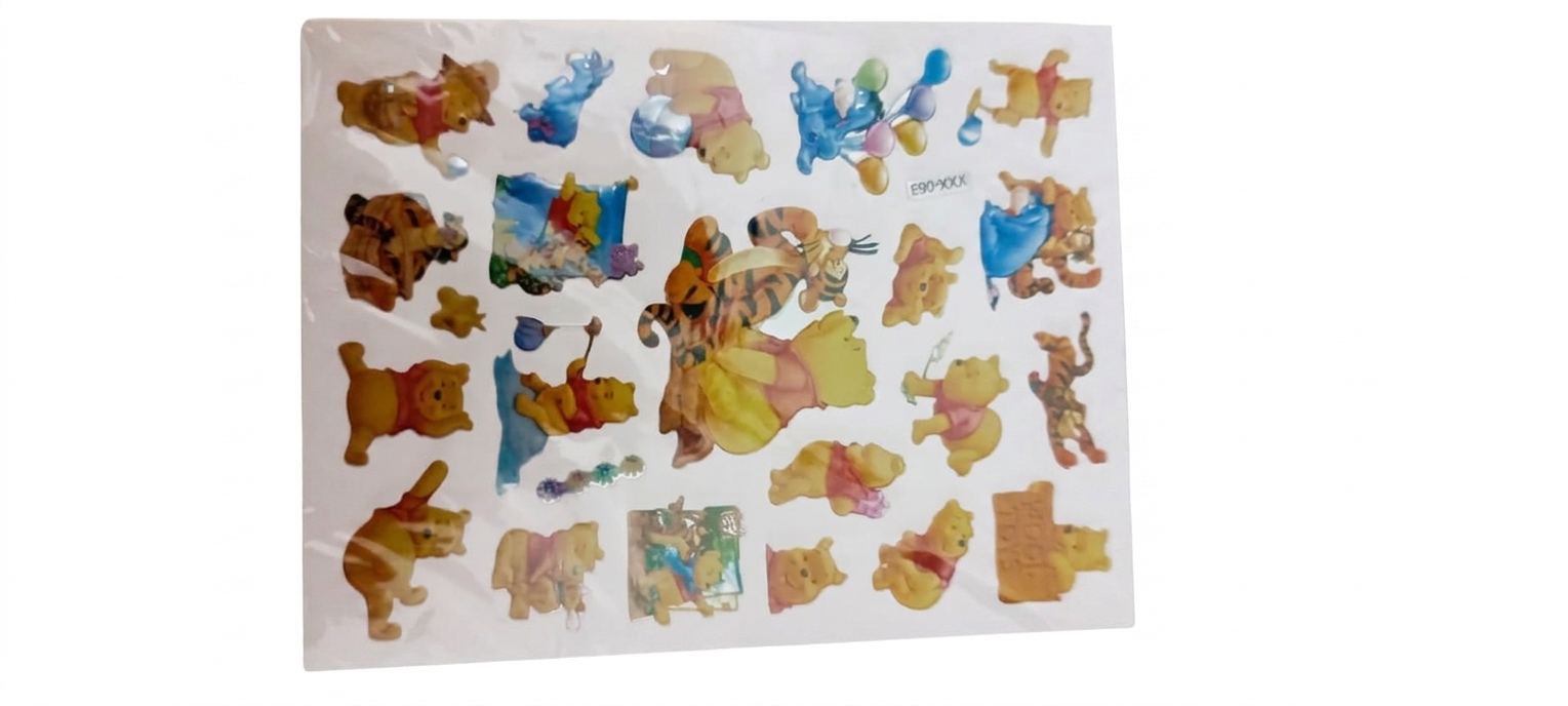 Pack of 10 Sheet Stickers for Kids with Different Varieties Pack Including Flowers, Animals, Barbies