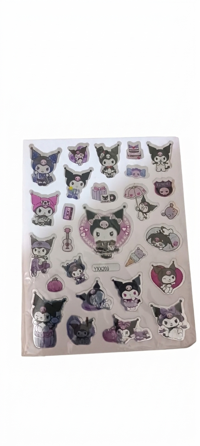 Pack of 10 Sheet Stickers for Kids with Different Varieties Pack Including Flowers, Animals, Barbies