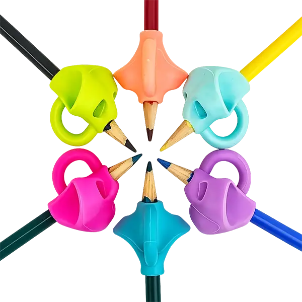 Pencil Grip Children Pencil Holder for Handwriting, Silicon Pen Pencil Writing Aid Grip, Posture Correction Training Tools
