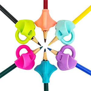 Pencil Grip Children Pencil Holder for Handwriting, Silicon Pen Pencil Writing Aid Grip, Posture Correction Training Tools