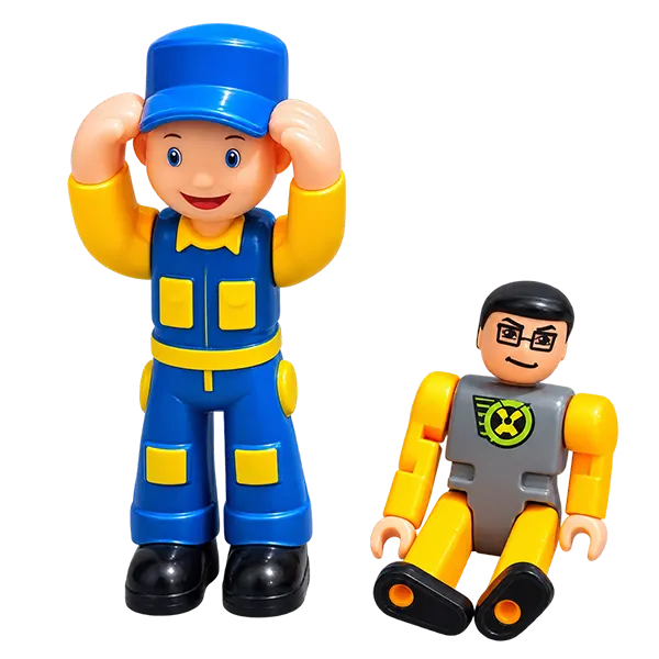 Branded Vintage Plastic Toy Figure Train Conductor