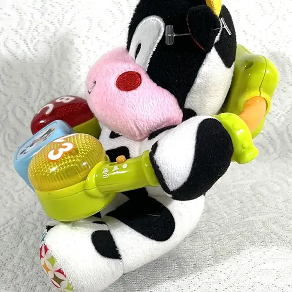 VTech Lil Critters Moosical Beads Plush Cow Musical Baby Toy Stuffed Animal