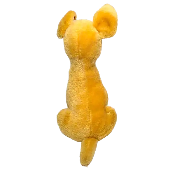 Vintage Yellow Plush Dog | Classic Stuffed Animal Dog Lover Gift, Plushie Keepsake, Classic Toy Co