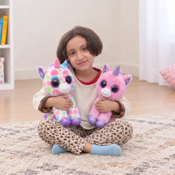 Ty Beanie Boos Pink & Glittery Unicorn Plush Toy Stuffed Animal
