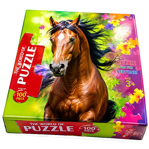 Horses Galloping In Meadow Jigsaw Puzzle