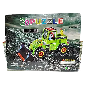 3D DIY Puzzle Bulldozer Assembling Model