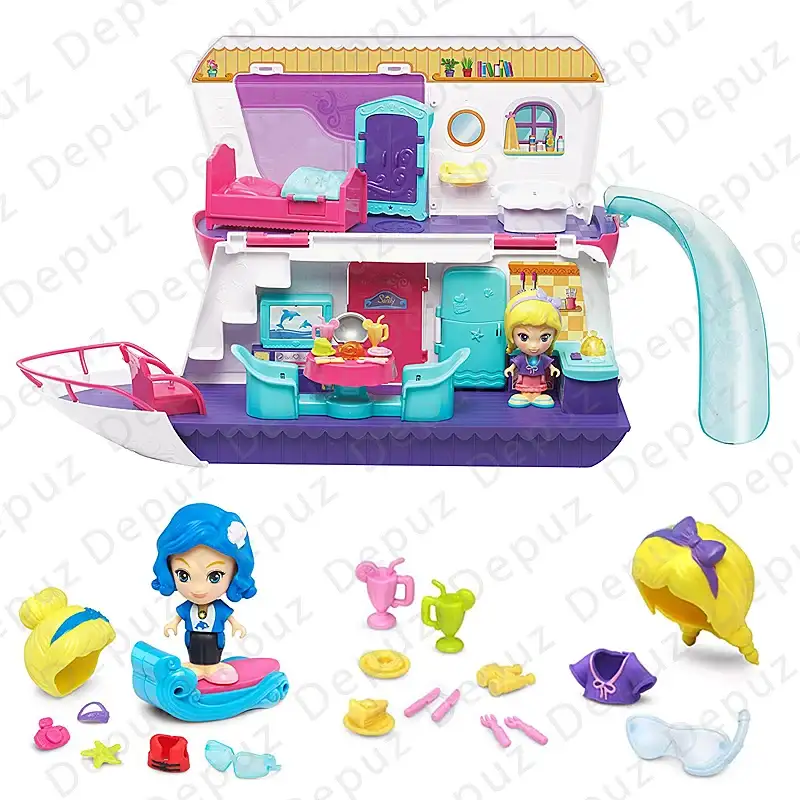 Flipsies Sandy's House and Ocean Cruiser Doll House Branded New from UK - VTech